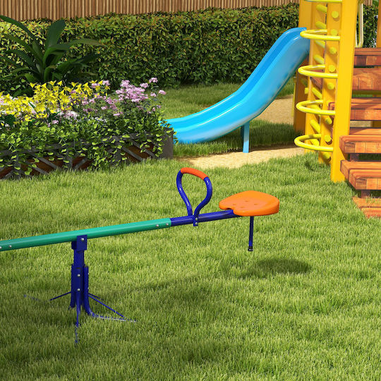 Outsunny Schaukel aus Metall 192x60x60cm. für 3+ Jahre alt Jahre Bunt