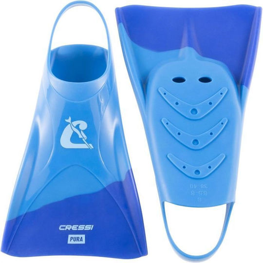 CressiSub Βατραχοπέδιλα Πισίνας Pura Κοντά Blue/light Blue