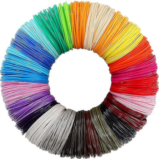 Filamente PLA Pentru Imprimante 3D 1.75mm Multicolore 90 Bucăți Refill
