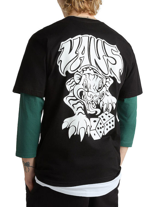 Vans T-shirt Bărbătesc cu Mânecă Scurtă Negru