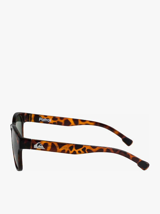 Quiksilver Patrol Polarized Γυαλιά Ηλίου Καφέ με Κοκκάλινο Σκελετό