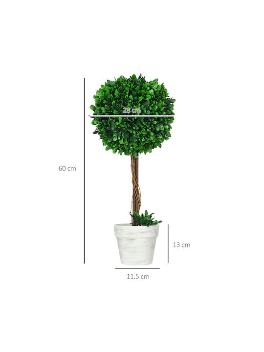 Πυξάρι σε Γλάστρα 60cm HomCom