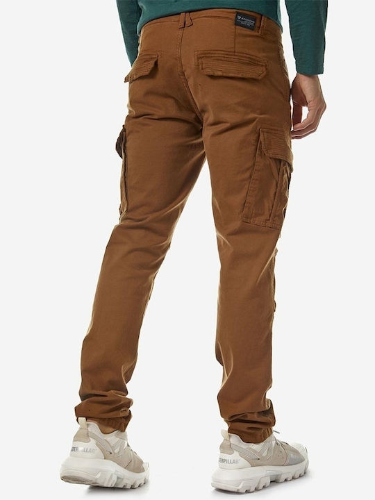 Camaro Men's Trousers Cargo Elastic Beige