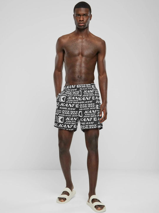 Men's Swimwear Shorts Black with Patterns