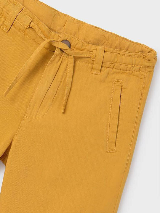 Kids' Shorts/Bermudas Fabric Mustard