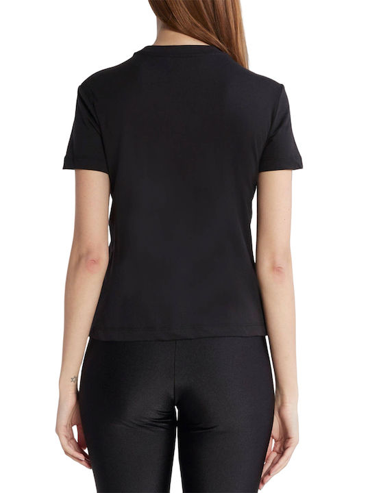 Just Cavalli Women's Blouse Cotton Short Sleeve Black
