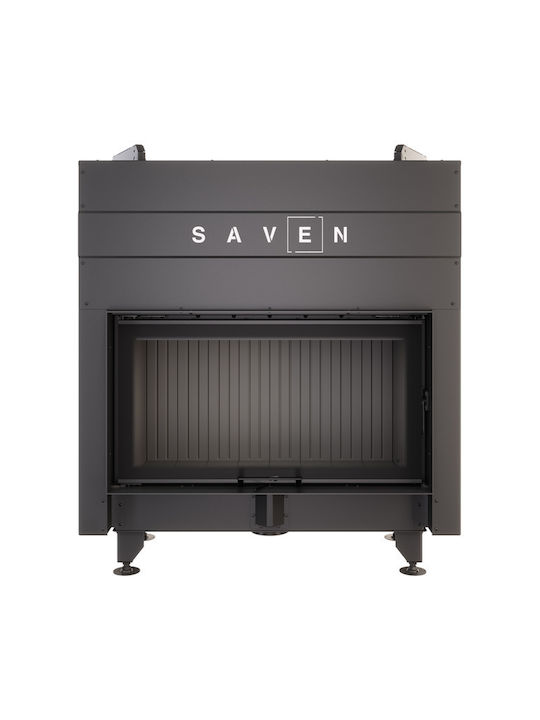 Saven Ενεργειακό Τζάκι Ξύλου 19kW Ίσιο με Συρόμενες Πόρτες Κλειστού Δοχείου