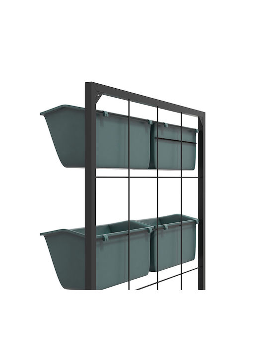 Outsunny Pot Plastic Dark Green 52x14x66cm.