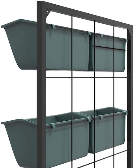 Outsunny Pot Plastic Dark Green 52x14x66cm.