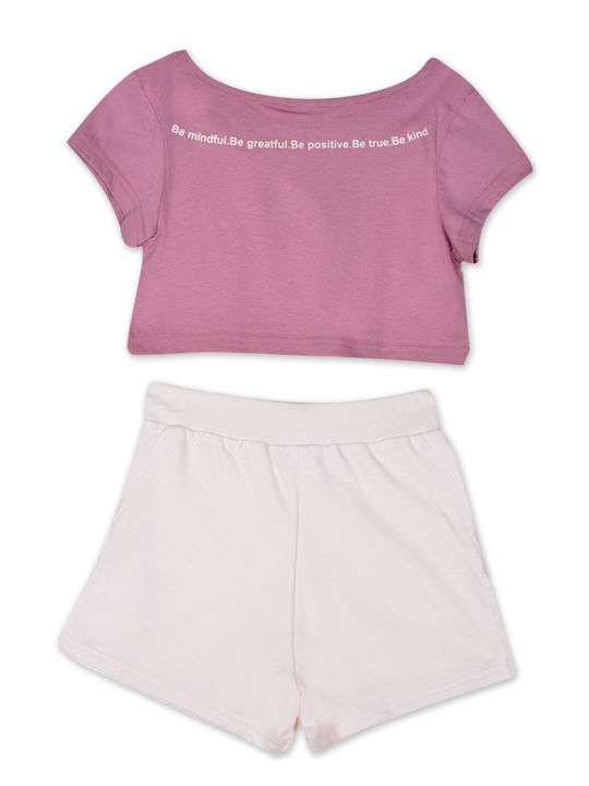 BodyTalk Kids Set with Shorts Summer 2pcs Pink