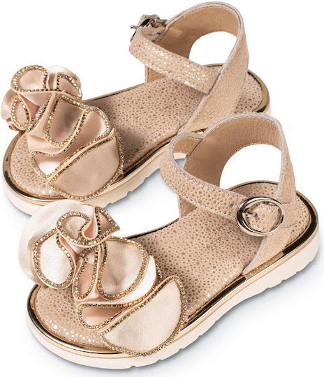 Babywalker Pantofi de botez din piele Bej