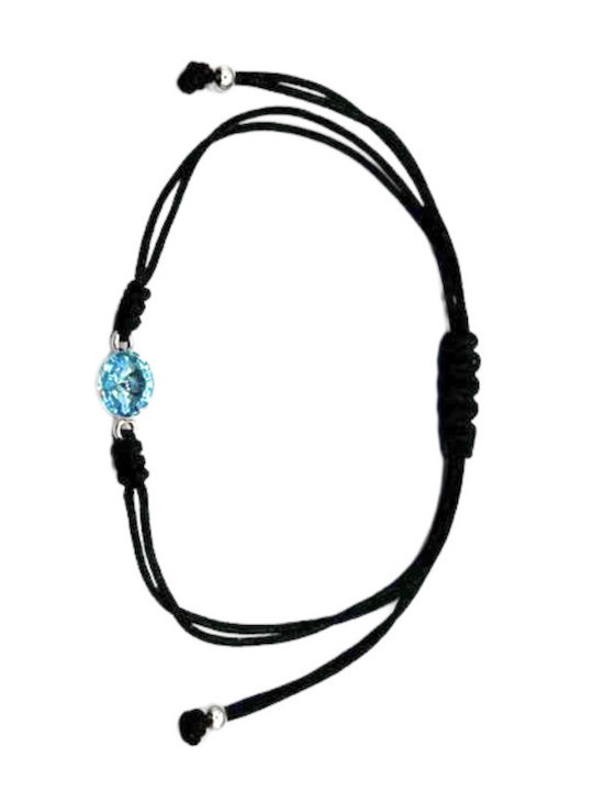 Handgefertigtes Silber-Zirkonia-Armband BSD895-Blau