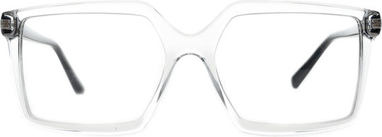 Exess Transparent Plastic Eyeglass Frame EX660 1859