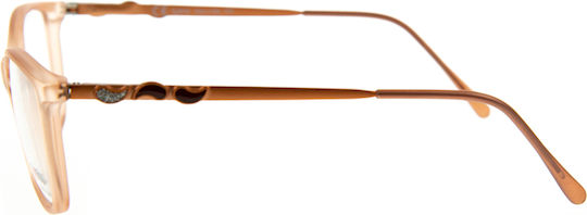 Exess Transparent Plastic Eyeglass Frame EX353 9509