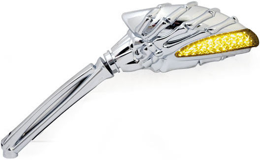 MCS Motorcycle Mirrors 2pcs Silver