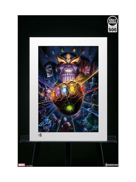 Sideshow Collectibles Αφίσα Marvel Thanos & Infinity Gauntlet 61x46cm