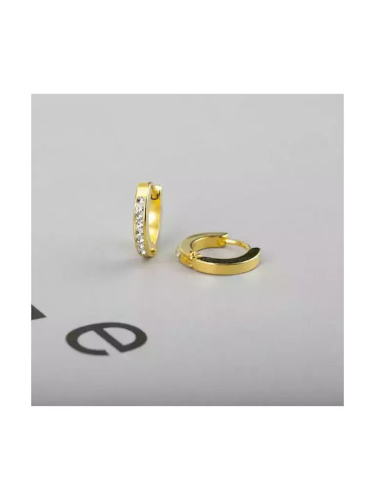 Earrings bode rings 02157 steel 316L gold