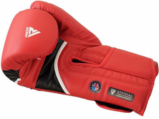 RDX Boxing Gloves Leather for Match Red
