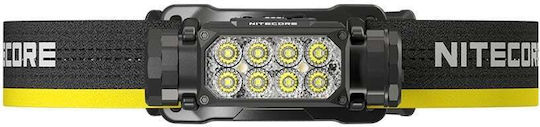 NiteCore Rechargeable Headlamp LED IP68 Dual Function with Maximum Brightness 2000lm Hc65 Black