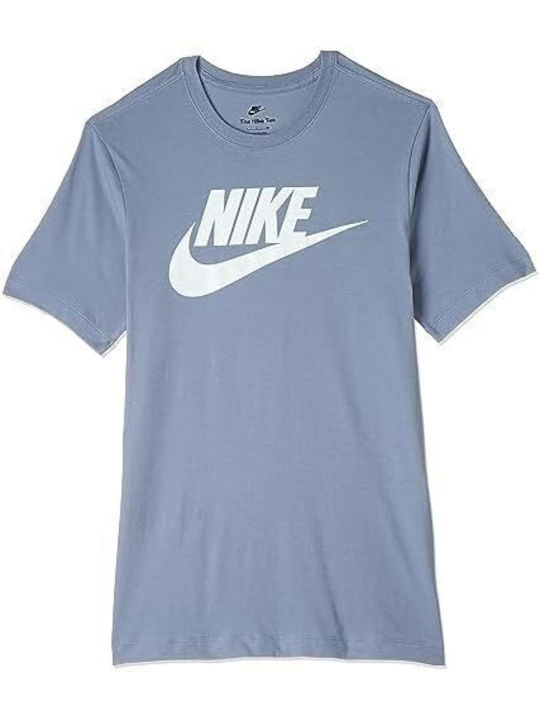 Nike Icon Futura Sportliches T-Shirt Hellblau