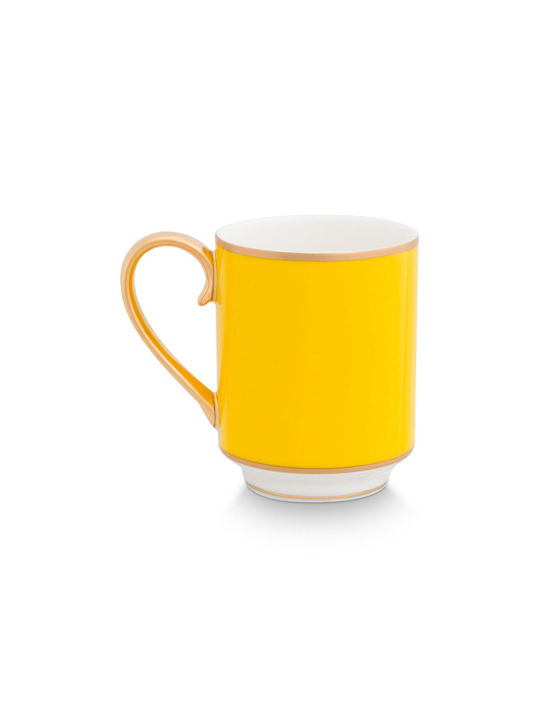 PiP Studio Chique Tasse aus Porzellan Gelb 250ml 1Stück