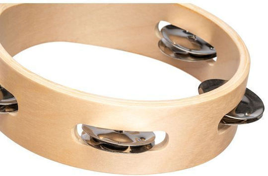 Nino Percussion Nino Nτέφι 6'' Brown Wooden Hand Tambourine