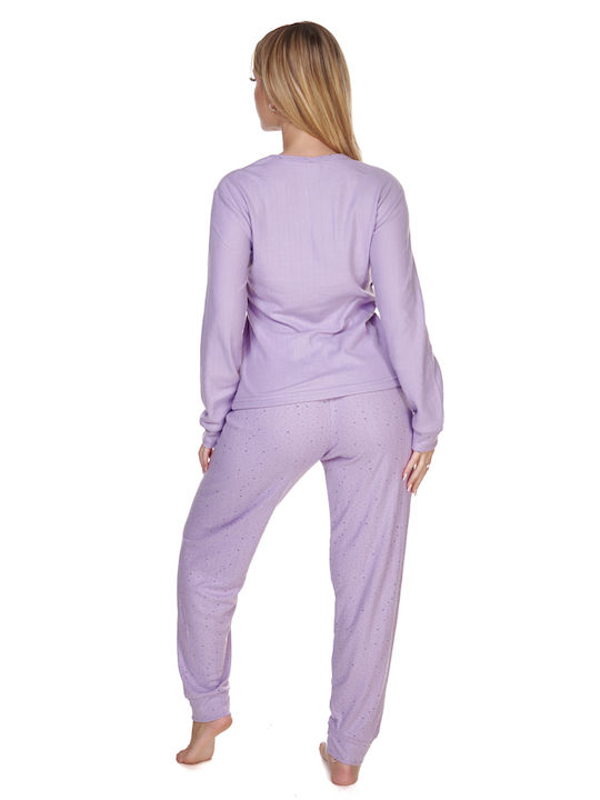 Comfort Set Winter Women's Pajamas Lilac