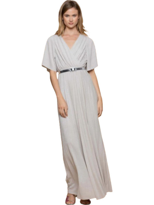 Summer Maxi Dress for Wedding and Christening Grey