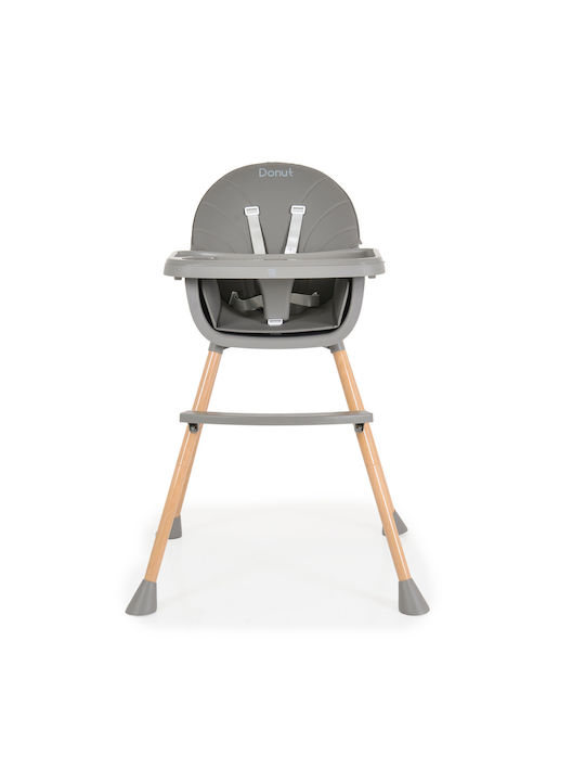 Moni Donut Highchair 2 in 1 & Leatherette Seat Grey