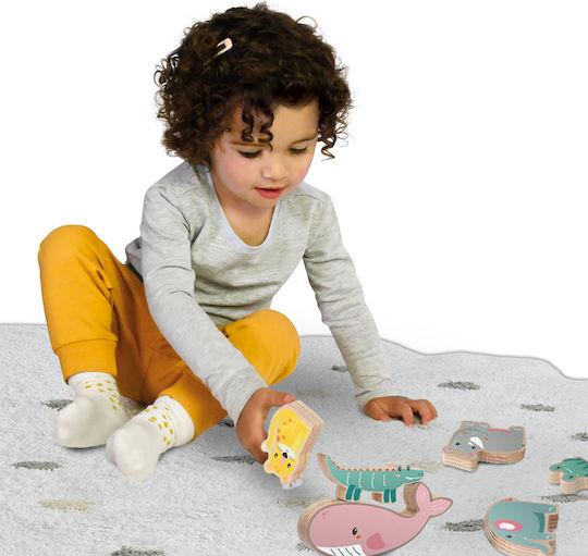 Ses Creative Дървена Конструктивна Игра Toy Animals за Деца 1,5+ години+ Години