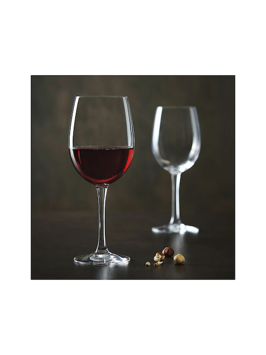 BigBuy Tulip Cabernet Set Gläser für Weißwein aus Glas Mit Stiel 470ml 6Stück