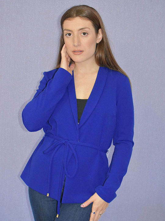 Gianni Rodini Γυναικείο Σακάκι Ρουα (light Blue)