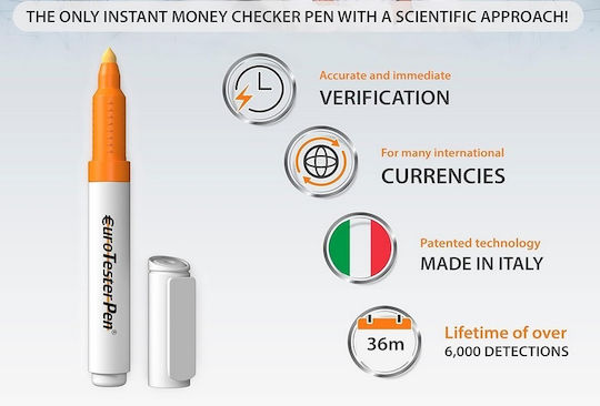 TE Tameiaki Express Stilou De Detectare A Bancnotelor False EUR USD