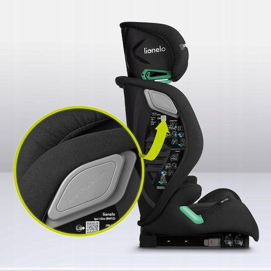 Lionelo Igo Καθισματάκι Αυτοκινήτου High-back Booster i-Size με Isofix Black