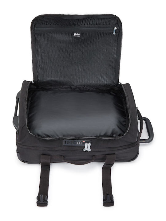 Kipling Βαλίτσα Ταξιδίου Καμπίνας Υφασμάτινη Black με 4 Ρόδες Ύψους 54εκ.