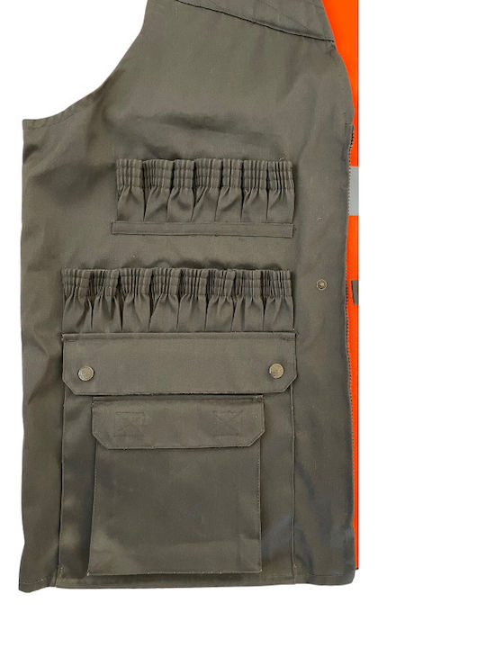 Percussion Men's Safety Vest Green