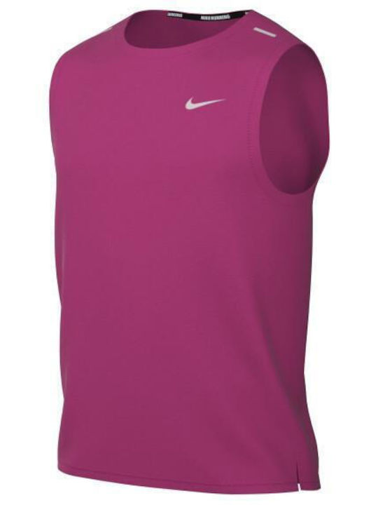 Nike Miler Men's Blouse Dri-Fit Fuchsia