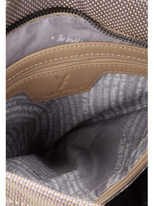Damentasche Schultertasche Beige