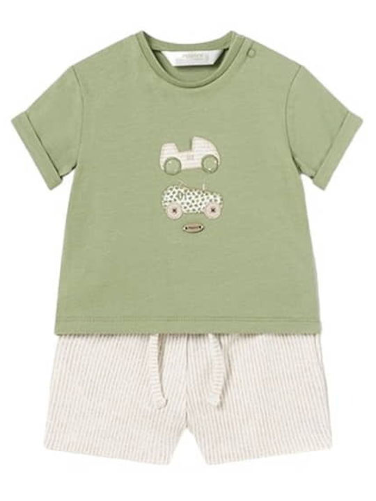 Mayoral Kids Set with Shorts Summer 4pcs Green