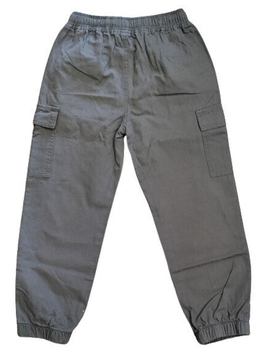 Hashtag Kids Fabric Cargo Trousers Dark Grey