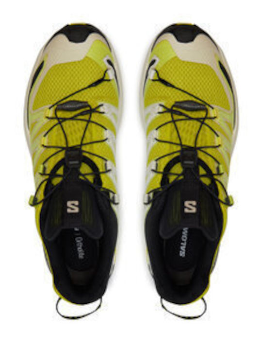 Salomon Xa Pro 3d V9 Men's Trail Running Sport Shoes Sulphur Spring / Vanilla Ice / Sharkskin