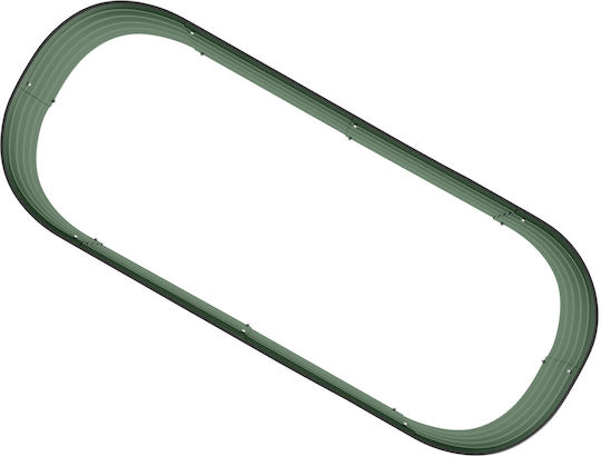 Outsunny Blumenkasten Metallisch Green 150x62x30cm.