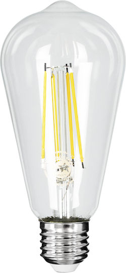 GloboStar LED Bulb 4W 145mm for Socket E27 and Shape ST64 Natural White 840lm Dimmable