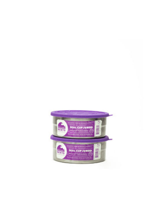 Ecolunchbox Seal Cup Jumbo Δοχείο Φαγητού Inox Μωβ 1.42lt
