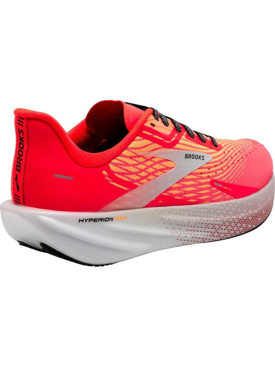 Brooks Hyperion Max Ανδρικά Αθλητικά Παπούτσια Running Coral / Orange Pop / Blue