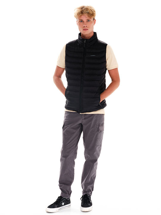 Sleeveless Winter Jacket Puffer Black