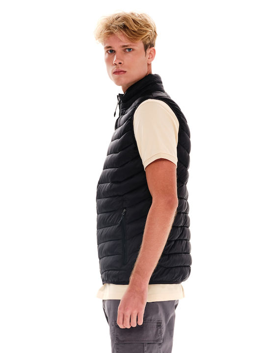Sleeveless Winter Jacket Puffer Black