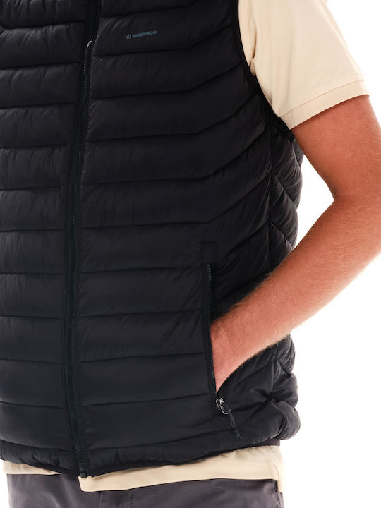 Sleeveless Winter Jacket Puffer Black