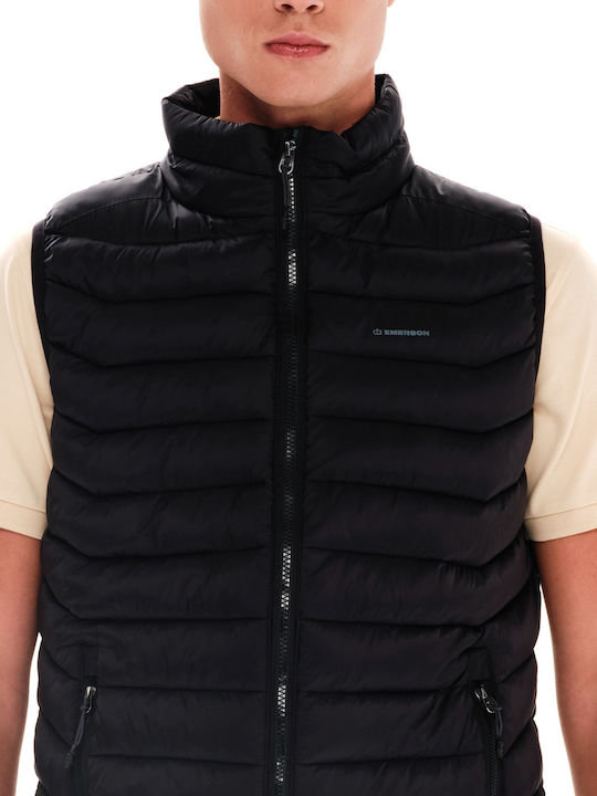 Sleeveless Winter Jacket Puffer Black