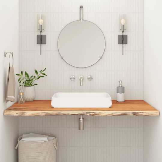 vidaXL Countertop without Sink L90xW60xH2.5cm Acacia wood solid wood
